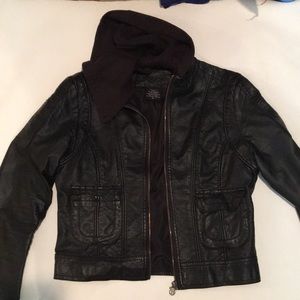 Faux leather jacket